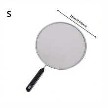 带把手防溅罩 不锈钢网防溅网 防溅锅 煎油烹饪盖 防油溅网 耐高温烹饪铁锅盖 厨房工具 - 彩色 - 查看 12