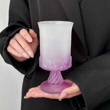 2pcs Elegant Purple Stemware, Champagne Flutes, Cocktail Glasses, Beer Mugs, Glassware, Juice Cups, Perfect Gift, Machine Washable, Essential For Birthday Party And Home - Purple - View 10