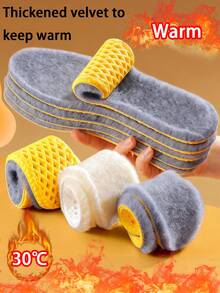 保暖鞋垫 - 柔软舒适，防滑设计 - 适用于冬季鞋、运动鞋、雪地靴 - 有效保暖，抵御双脚寒冷 - 男女通用 - 适合运动、日常穿着及极寒环境 - 保暖舒适的鞋垫 - 彩色 - 查看 9