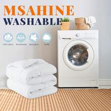 1pc Sunflower Bed Comforter 3D Polyester Duvet Insert Fall Winter Warm Down Alternative Polyester Bedding Comforter All-Seasons Quilt Core With 4 Corner Tabs Machine Washable - White - View 4