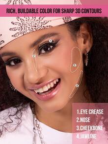 MISSLYN - Cô Gái Lấp Lánh! Thỏi tạo khối 3 trong 1, phấn bronzer và phấn má hồng, công thức chống thấm nước, tươi mát và không nhờn dính, dễ dàng tạo nên vẻ ngoài rạng rỡ. Tông màu từ sáng đến trung bình phù hợp với làn da trưởng thành và phụ nữ. Thương hiệu trang điểm, mỹ phẩm trang điểm mặt, dành cho phụ nữ và các cô gái, sản phẩm thiết yếu mùa đông, lựa chọn Y2K, thời trang và đa năng, quà sinh nhật, quà Valentine, quà dự tiệc, quà năm mới, lựa chọn màu sắc tốt nhất, thuần chay và không thử nghiệm trên động vật. - Que viền đơn màu 01 - Xem 3