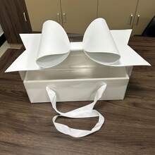 1pc Bowknot Gift Box Set, For Gift Wrapping, Floral Packaging, Durable Plastic & Paper Material Gift Box With Ribbon Handle, Suitable For Wedding, Party, Birthday, Valentine's Day Gifts - Multicolor - View 13