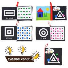 Montessori Sensory Baby Cloth Book, Interactive High-Contrast For Early Learning Colors/Shapes/Numbers, Mixed For Newborns 0-12 Months - Multicolor - View 10