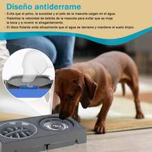 SHIXIONG Cuencos elevados para Perros,Comedero Elevado para Perros con comedero Lento,Plegable,5 Alturas Ajustables,Comederos para Perros pequeño, Mediano y grande, Gatos, Todo Tipo de Mascotas - 1L - Ver 3