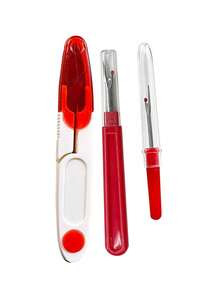 3/4/5件套快速拆线工具套装，粗/细线头拆线器，大/小纽扣开扣器，缝纫线头拆线器