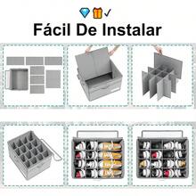 16 Pares Zapatera Organizador + 1Pcs Paño de Limpieza - Caja de Zapatos con Cubierta Transparente Cajas Organizadoras para Zapatos Plegable Caja para Zapatos Adecuada para Guardar Zapatos Gris Claro - Grisclaro - Ver 6