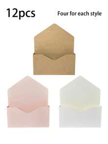 12pcs Elegant Envelope-Style Flower Boxes - Empty Boxes, Suitable For DIY Flower Arrangement, Gifting And Home Decor, Sturdy Cardboard Flower Boxes, Minimalist Design - Multicolor - View 7