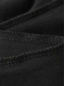 Ropa de Mujer, Camisetas Simples, 100%, S-XXL, Cuello Redondo, 220Gsm, Transpirable y Resistente al Lavado Repetido - ["Negro"] - Ver 5