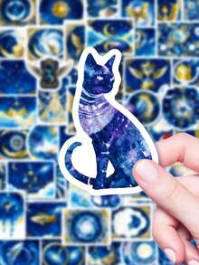 50张神话宇宙奇异美丽星球花卉创意手册防水贴纸手机壳笔记本贴纸 - 彩色 - 查看 2