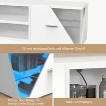 OYAJIA Television Stands & Entertainment Centers - 白色 - 查看 7