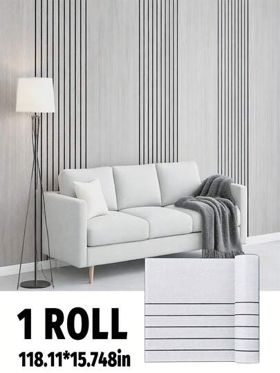 1卷可移除3D木纹网格墙板，复古木条自粘防水防刮，适用于客厅、卧室、天花板、走廊、咖啡厅、办公室装饰，高端家居艺术装饰，家居装修，墙面装饰，纹理壁纸，乡村风格装饰，自粘背胶，耐用材质，即撕即贴，可移除，DIY爱好者，情人节/斋月家居装饰