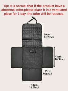 1pc Foldable Waterproof Pet Car Seat Cover, Anti-Slip Protective Mat For Pets, Suitable For Outdoor Travel, All Seasons