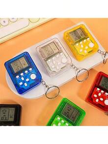 1 件复古游戏手柄钥匙扣，迷你饮酒游戏机吊坠，多种颜色可选 - 万圣节/感恩节/圣诞节礼物 - 彩色 - 查看 12