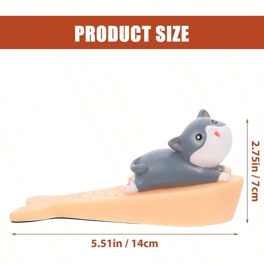 XISH Tope De Puerta Para NiñOs Antideslizante De Dibujos Animados Cuña De  De Pvc Sujetador De Puertas Para Dormitorio Y Oficina ProteccióN Contra Golpes Y Cierre Accidental - Colores surtidos 2 - Ver 1