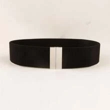 Hochwertiger elastischer Taillengürtel mit Metallschnalle für Mäntel, Kleider, Taillenformer