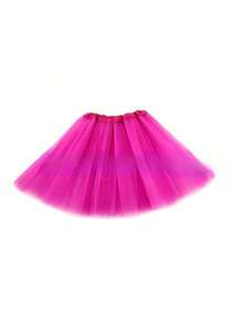 Christmas Punk Style Tutu Skirt For Women, Asymmetrical Hem Puff Skirt, Multi-Layer Mesh Skirt, Bone-Free Skirt, Suitable For Holidays, Stage, Party, Performance, Cosplay, White, Black, Red, Pink, Blue - Small Gauze Skirt - View 10
