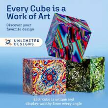 Shape Shifting Box - Award-Winning STEM Fidget Toy With Strong Magnets - Fidget Cube Transforms Into 100+ Shapes, Christmas Stocking Stuffers Gift For Kids, Teens, And Adults (Spaced Out) - Spaced Out - 查看 8