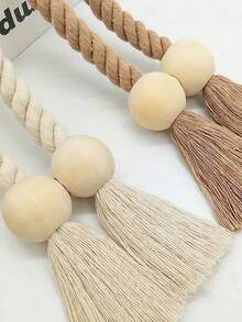 磁性窗帘绑带，波西米亚风流苏窗帘扣，用于固定窗帘和室内装饰，可调节窗帘扣，耐用悬挂式窗帘固定器，男女通用，适用于家庭、卧室、办公室、阳台等场所，装饰性流苏窗帘扣，家居装饰配件，房间装饰 - 彩色 - 查看 7