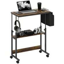 Faumrta Schreibtisch und Schubladenaufbewahrung - Rustikal-Braun - Übersicht 3