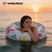 WIN.MAX 1 chiếc phao bơi người lớn, phao cứu sinh dày dặn dùng dưới cánh tay, phao bơi bơm hơi cỡ lớn, thiết bị nổi cho tiệc bể bơi dành cho người lớn, dụng cụ bể bơi. - Nhiều màu - Xem 7