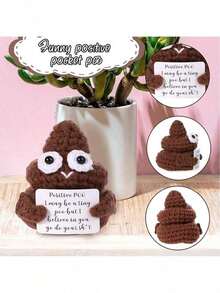 This Soft Handmade Crocheted Plush Doll Has A Comfortable Feel. You Can Squeeze Or "Shake" It To Relieve Stress. It Is Also A Fun Way To "Keep Going" - Great For Breaking The Routine And Entertaining Someone. - Multicolor - View 6