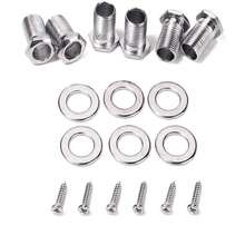 6 clavijas De Afinación Para Guitarra Eléctrica 3x3 - Plateado - Ver 2