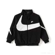 Nike Unisex Full-Zip Reversible Windbreaker Jacket, Crinkle Woven Lining, Lightweight Color Block Activewear Outerwear, Oversized Sports Logo Design, No Shrinkage/Fading Long Sleeve Drawstring Hooded Streetwear Top For Men & Women - Áo khoác đen - Xem 9