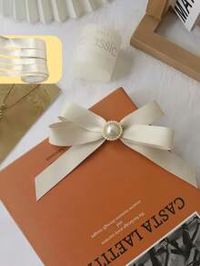 1 Roll Polyester Satin Ribbon For Gift Box Candy Box Cake Box Flower Decoration (Machine Dyed, Slightly Chromatic Aberration)