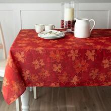 Mantel de Tela con Estampado de Flor de Pascua 132.08 cm por 177.80 cm Rojo 60x104 1 - Rojo - Ver 3