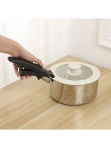 1pc Thick Universal Pot Handle Gripper - Heat Resistant Detachable Kitchen & Outdoor Cooking Pot Holder, Ergonomic Handle, Easy Install/Remove Lever Mechanism, Fits Most Indoor/Outdoor Cooking Pots; Heat Insulation & Non-Slip Design - Multicolor - View 6