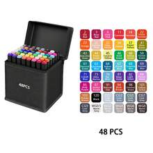 24-262色酒精马克笔，漫画素描马克笔，双头美术马克笔，美术学校用品，绘画套装，学习用品，复活节礼物，返校季，开学季，艺术家，学生学习，学校美术课用品，节日礼物 - 彩色 - 查看 17