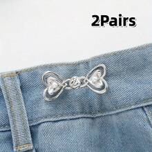 2/6件装女士裤腰束带 - 牛仔腰部束带夹和别针，收腰，可调节腰夹 - 彩色 - 查看 25