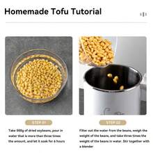 一套自制豆腐模具，DIY豆腐制作工具（小号、中号、大号），易于清洗，不粘豆腐模具 - 适用于制作豆腐和豆腐布丁，多种尺寸可选，每个家庭必备，厨房小工具 - 彩色 - 查看 4