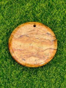 1 pieza Colgante redondo de jaspe rojo natural de 30mm para hacer joyería. Colgantes redondos planos y brillantes de ojo de tigre natural, cuarzo rosa, cuarzo blanco, aventurina verde, cuarzo cereza, labradorita negra para hacer pulseras, collares y pendientes, materiales para hacer joyería - Multicolor - Ver 22