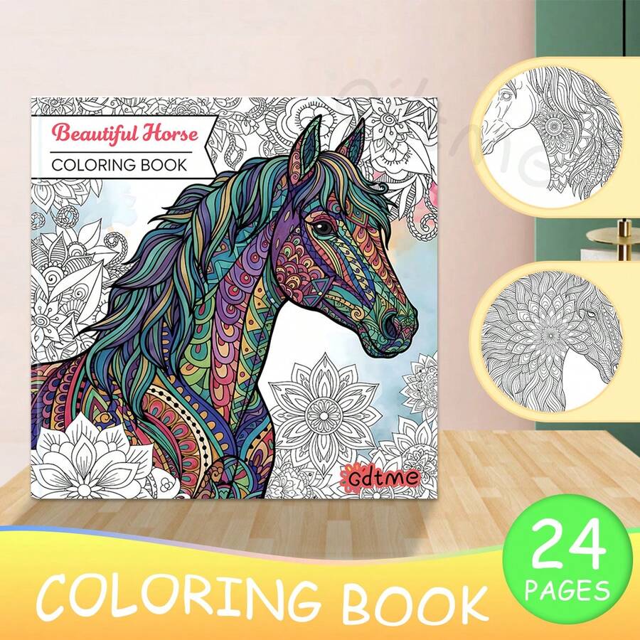 GDTME Un bellissimo libro da colorare con cavalli, adatto per il Ringraziamento, il Capodanno, il compleanno, il ritorno a scuola, il Ramadan e altre occasioni. Può essere regalato a famiglia, amici, persone care e adolescenti. La copertina utilizza materiale perlato, le pagine interne sono spesse e le dimensioni sono 20 x 20 cm. Un ottimo regalo per la Festa della Mamma e la Festa del Papà. - TL-391 - Visualizzare 1