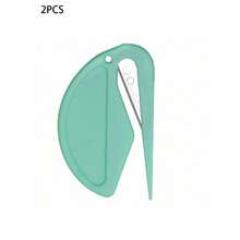 2pcs Desktop Letter Opener, Plastic Envelope Opener, And Efficient Mail Opening Tool, Envelope Cutter With Sharp Edge For Opening Mail And Cutting Paper
