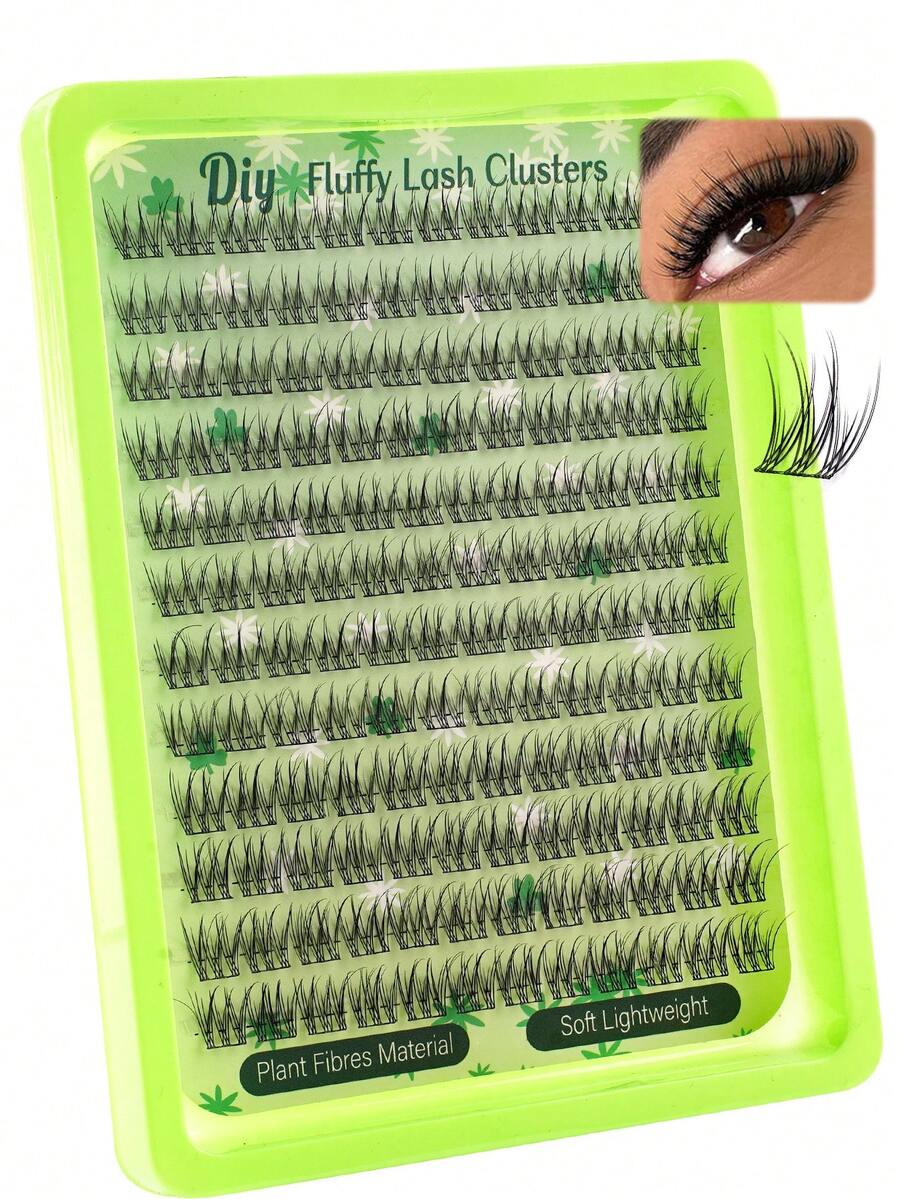 144pcs C-Curl Flared & Lengthened False Eyelash Clusters, Natural Look, Cartoon Style, DIY Eyelash Extension, Single Lash Length 10-14mm, Anime Style Eyelash Clusters, Single False Lashes, New DIY Lashes, Fluffy & Soft, 3D Mink Hair False Eyelashes, False Lashes, Makeup, Eyelash Extension, Short Lashes, DIY Lashes, Light Color Lashes, DIY Eyelash Extension At Home - C - Xem 1