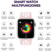 Smart Watch Bluetooth Sports Smartwatch With Fashion Strap - Pink - View 5
