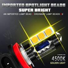 CHUSYYRAY H11 LED Bulbs 3000K Golden Yellow Super Bright Fog Light DRL Light High Power - 1 - View 3
