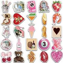 50pcs Aesthetic Pinterest Art Style Series Stickers, Suitable For Decorating Phone Cases, Storage Boxes, Computers, Helmets, Waterproof Stickers - Multicolor - View 5