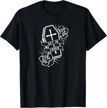 Camiseta de Humor de Muerte de Ataúd de Perdedor - Blanco - Ver 1
