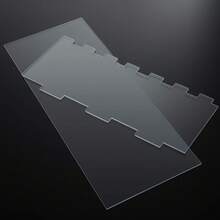 2PCS New Rectangle Zigzag Cake Scraper – Transparent Striped Edge Carving Tool, Silicone Cake Decor Molds For Baking​