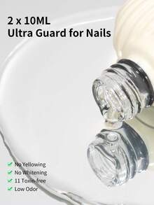 RS NAIL 10克水晶亮油免锉底胶可卸UV凝胶高光泽持久透明面胶美甲设计美甲礼物女士 - 彩色 - 查看 8