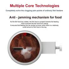 SHYFISH WiFi定时自动喂鱼器，智能迷你鱼缸自动喂食器 - 白色 - 查看 4