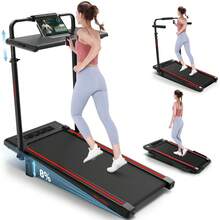 Ancheer 2-In-1 Under Desk Treadmill, Portable Treadmill With Adjustable Incline, Running Machine For Home Office, Easy To Move And Storage - 綠色 - 查看 5