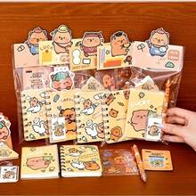 3pcs/Set Capybara Stationery Set, Cute Student Reward Gift Box, High-Quality Water Rat Souvenir, Back To School Small Gift