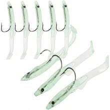 8piezas De Pesca De Luminoso De Seuelos Artificiales Hunden Prctica Herramienta De Pesca para Agua y - Verde claro - Ver 2