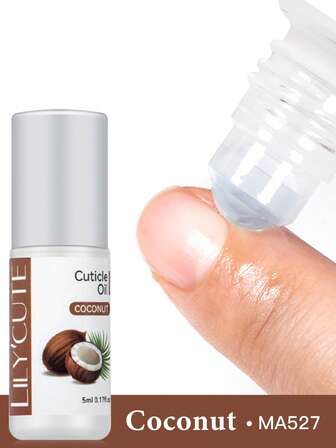 MEET ACROSS Coconut Smell 7ml Cuticle Oil Nail Care Nutrition Nails Repair Hand Cuticle Manicure, Revitalizer Oil Prevent Agnail Nail Polish Nourish Skin Treatment Nail Strengthening Care Nails Art