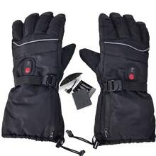 Revolutionary USB Heated Ski Gloves - Ultra-Warm And Thick Winter Cycling Gloves - Unisex, One Size Fits All - Stylish Black Design - 黑色 - 查看 10