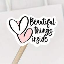 120pcs Label Stickers, Beautiful Designs Inside Packaging Mailing Labels Small Business Shipping Supplies/Thank You For Your Order Commercial Labels Wedding Stickers 1.5x1 Inch - White - View 4